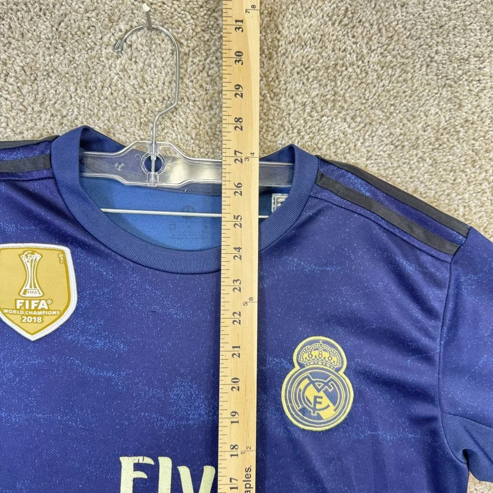 Adidas Real Madrid‎ Jersey Mens Medium Blue 2019-20 Away Climalite FIFA Patch